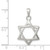 Sterling Silver Star of David Pendant - QC-63B6AC8D-3420