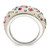 Sterling Silver Stellux Crystal Multi-Color White Ring - QR-C0504848-3746