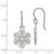 Sterling Silver Stellux Crystal Snowflake Shepherd Hook Earrings