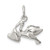 Sterling Silver STORK W/ BABY CHARM