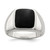 Sterling Silver Synthetic Onyx Ring - QR-3A7AB1DB-2552