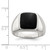 Sterling Silver Synthetic Onyx Ring - QR-3A7AB1DB-2552