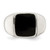 Sterling Silver Synthetic Onyx Ring - QR-3A7AB1DB-2552