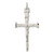 Sterling Silver Textured Crucifix Cross Pendant