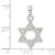Sterling Silver Textured Star of David Pendant