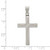 Sterling Silver Textured, Brushed and Polished Latin Cross Pendant - QC-8126D346-1417