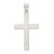 Sterling Silver Textured, Brushed and Polished Latin Cross Pendant - QC-8126D346-1417