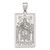 Sterling Silver The Emperor Tarot Card Pendant