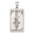 Sterling Silver The Hanged Man Tarot Card Pendant