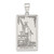 Sterling Silver The Magician Tarot Card Pendant