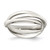 Sterling Silver Triple Intertwining Ring - QR-D08B7DBC-4233