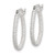 Sterling Silver Twisted 2.5mm Teardrop Hoop Earrings