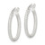 Sterling Silver Twisted 2x20mm Round Hoop Earrings