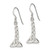 Sterling Silver Twisted Knot Dangle Earrings