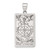 Sterling Silver Wheel of Fortune Tarot Card Pendant