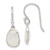 Sterling Silver White Chalcedony Dangle Earrings