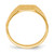 14k 8.0x6.5mm Open Back Child's Signet Ring