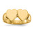 14k 8.0x8.0mm Closed Back Double Heart Signet Ring
