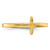 Sterling Silver Yellow Gold-plated Sideways Cross Ring - QR-E0775CEA-1986