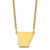 Sterling Silver/Gold-plated Arkansas State Necklace