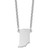 Sterling Silver/Rhodium-plated Indiana State Necklace