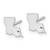 Sterling Silver/Rhodium-plated Louisiana State Earrings