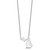 Sterling Silver/Rhodium-plated Michigan State Necklace