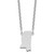 Sterling Silver/Rhodium-plated Mississippi State Necklace