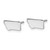 Sterling Silver/Rhodium-plated Montana State Earrings