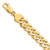 14k 8.5mm Solid Hand-Polished Fancy Curb Link 7 inch Bracelet