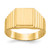 14k 8.5x10.0mm Open Back Mens Signet Ring