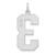 Sterling Silver/Rhodium-plated Polished Number 3 Charm - QP-8A4AFD88-5904