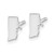 Sterling Silver/Rhodium-plated Rhode Island State Earrings