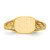 14k 8.5x7.0mm Closed Back Signet Ring - RS-B9966B71-9980