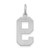 Sterling Silver/Rhodium-plated Satin Number 9 Charm - QP-3767A34B-9129