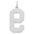 Sterling Silver/Rhodium-plated Satin Number 9 Charm - QP-7A0326F1-5987