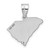Sterling Silver/Rhodium-plated South Carolina State Pendant