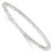 Sterling Sliver Polished Twisted Hinged Bangle