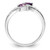 SterlingSilver Rhod-plated .6t.w. Amethyst & White Topaz Swirl Ring - QR-92CDC7ED-2834