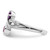 SterlingSilver Rhod-plated .6t.w. Amethyst & White Topaz Swirl Ring - QR-92CDC7ED-2834