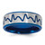 Titanium Brushed Blue IP-plated Heartbeat 8mm Band - TB-4145A2C7-7289
