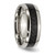 Titanium Polished w/Black Carbon Fiber Inlay 8mm Band - TB-5BC0CD5D-9557