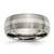 Titanium Sterling Silver Inlay 8mm Brushed Band - TB-A485B1AB-4040