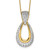 True Origin 14k 1 1/3 carat Lab Created Diamond VS DEF 18 inch Fancy Teardrop Necklace
