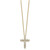 True Origin 14k 1 carat Lab Grown Diamond VS DEF 18 inch Cross Pendant Necklace