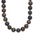 14k 8-9mm Black Near-Round Freshwater Cultured Pearl 24 inch Necklace