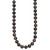 14k 8-9mm Black Near-Round Freshwater Cultured Pearl 24 inch Necklace