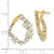 True Origin 14k 2 carat Lab Grown Diamond VS DEF Fancy Hoop Earrings