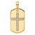 True Origin 14K Men's 1/2 carat Lab Grown Diamond VS  D E F Cross Dog Tag Pendant