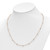 True Origin 14k Rose Gold 1 1/3 carat Lab Grown Diamond VS+ F+ Twenty Station 20 inch Necklace